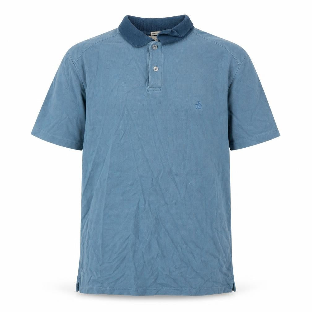 Original Penguin Men's Blue Slim Fit Polo - M