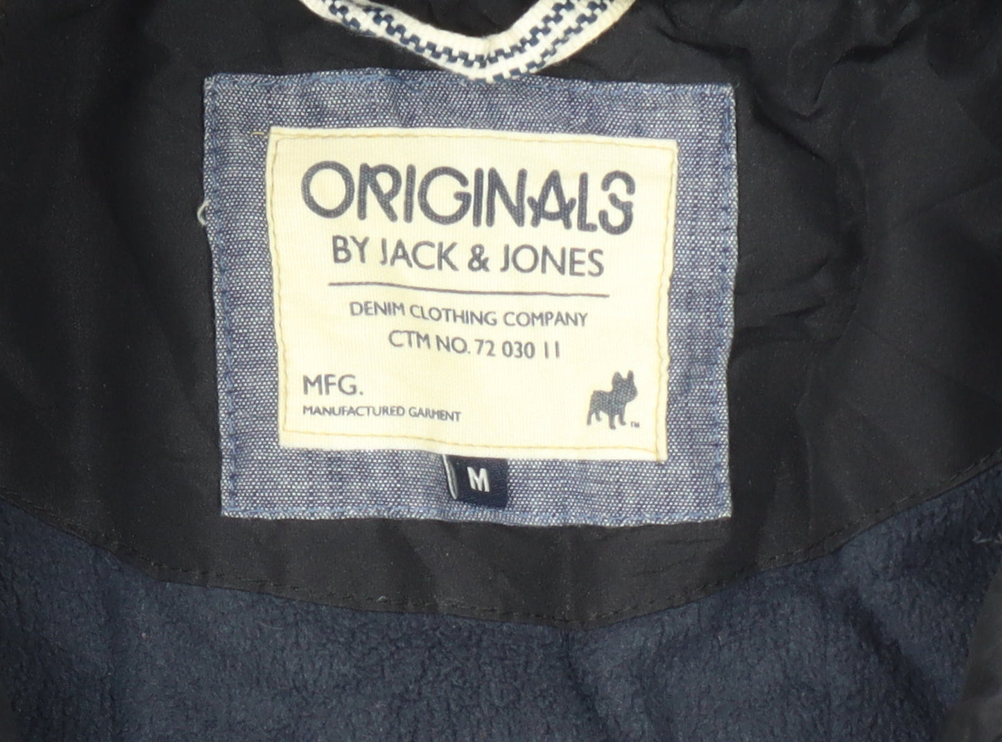 Jack & Jones Men's Black Parka Jacket Medium