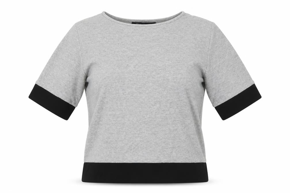 Womens UK Size S French Connection Grey Viscose Blend T-Shirt