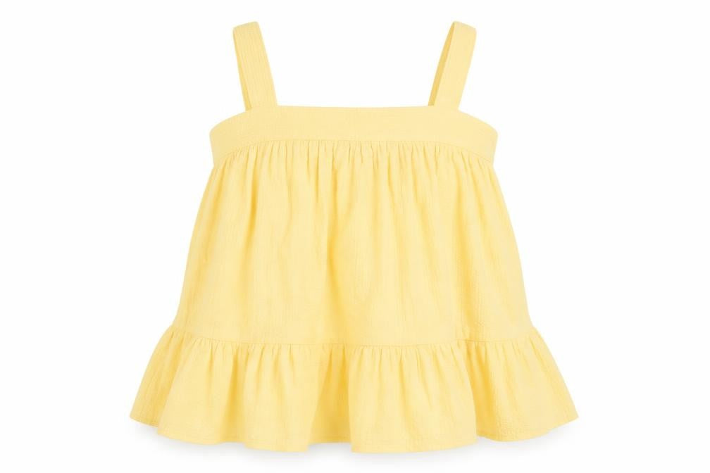 ASOS Women's Yellow Camisole Tank, UK 10, Cotton