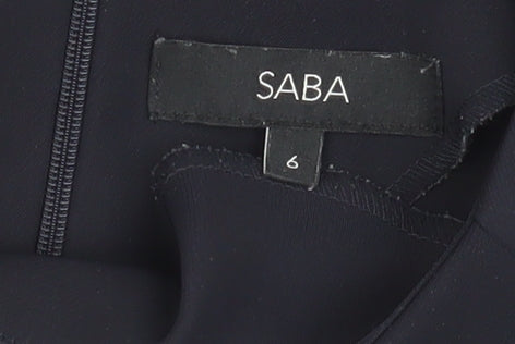 Saba Women's Black Blouse - Size 6, Casual