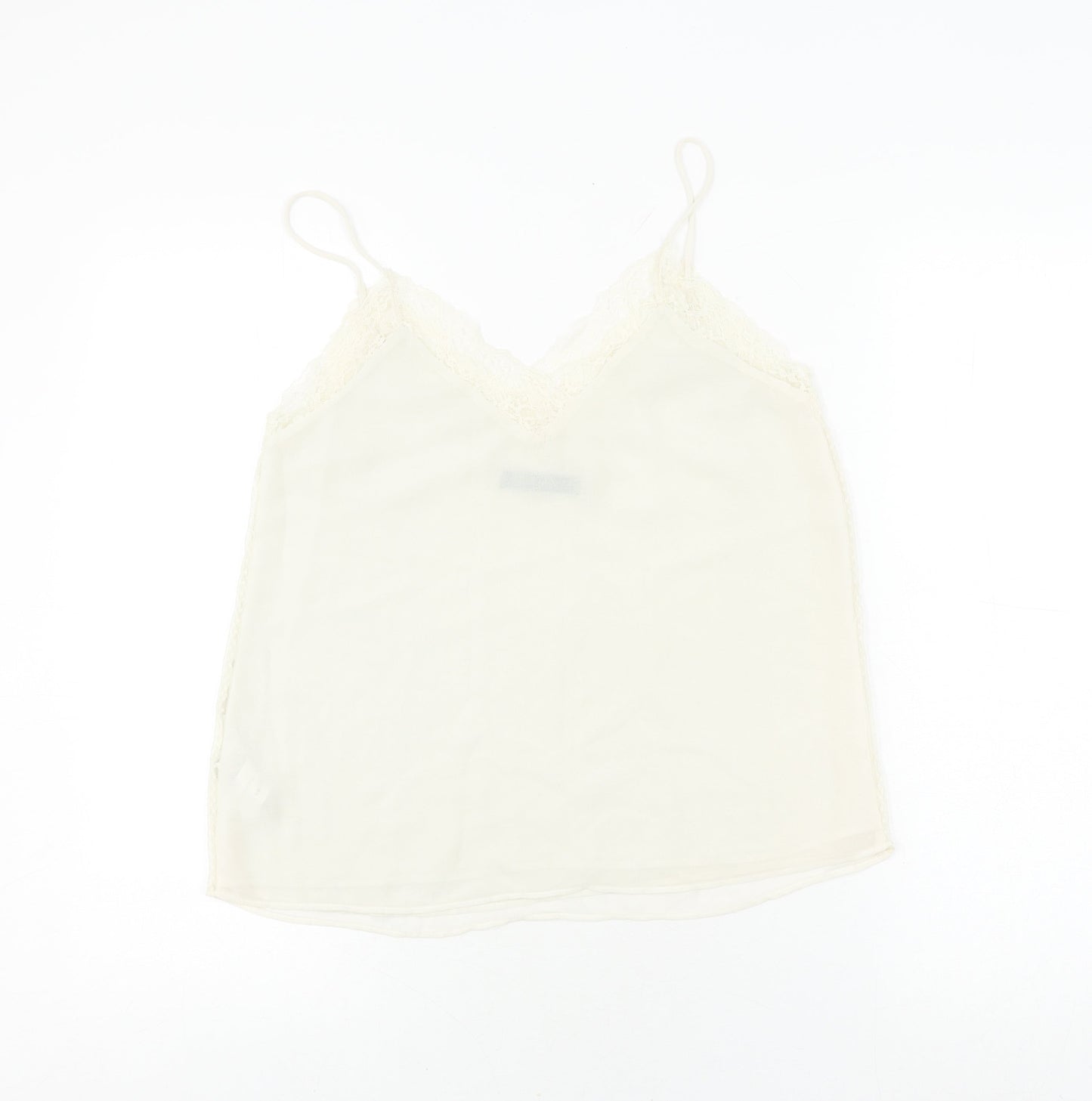 Zara Women’s Ivory Camisole Top XS with Lace