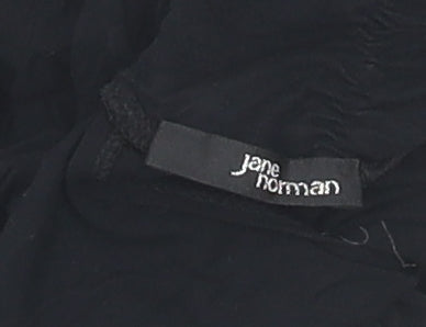 Jane Norman Women's Black Mock Neck Long Sleeve Top
