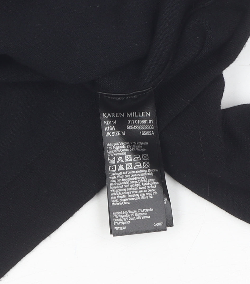 Karen Millen Women’s Black Pullover Jumper, Size M