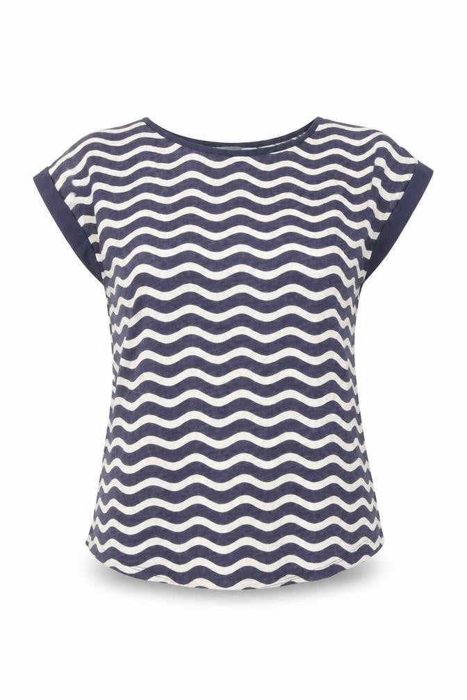 Oasis Women's Blue T-Shirt, Size S, Casual Autumn Wear
