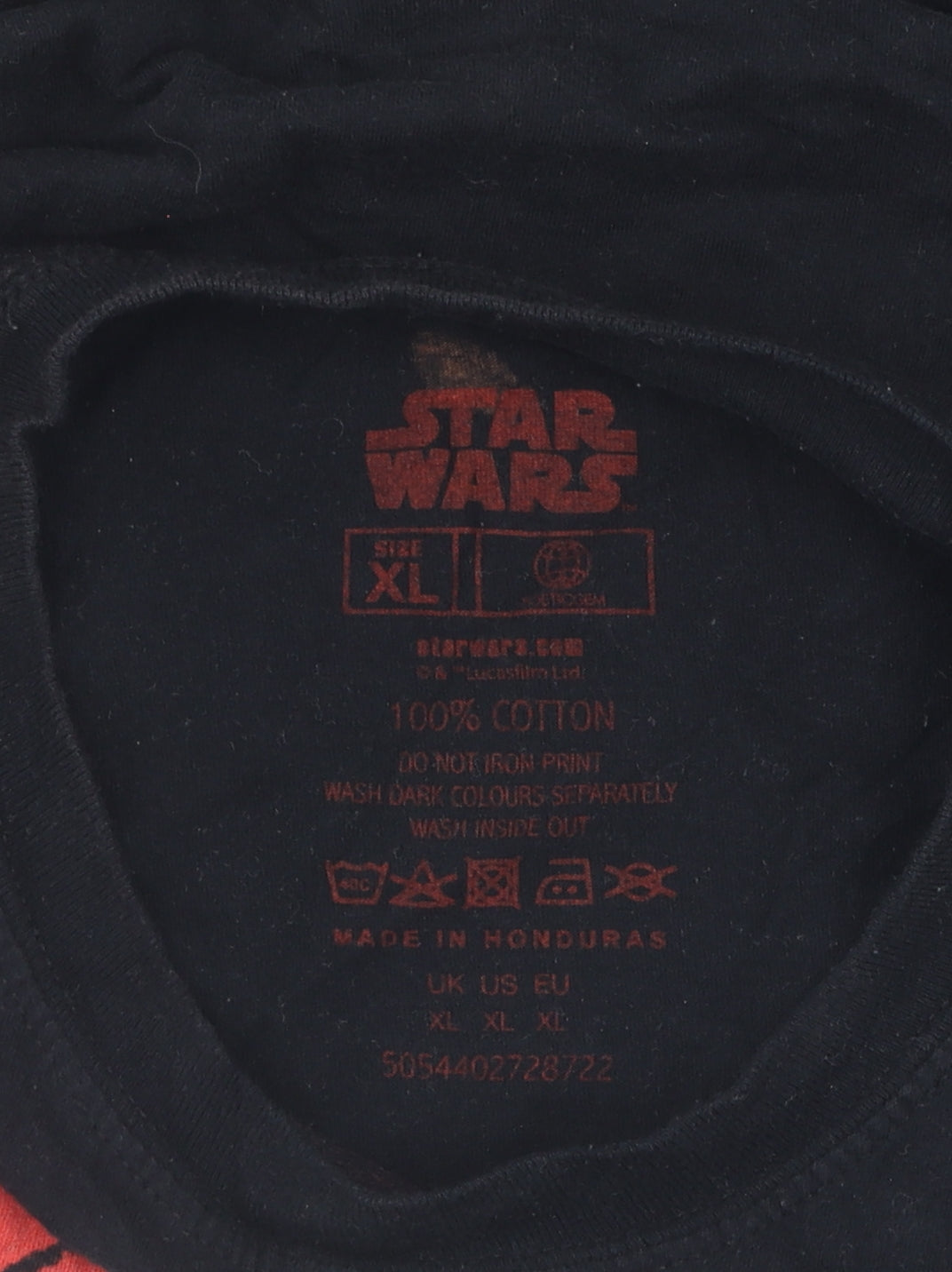 Star Wars Men's XL Black Graphic T-Shirt
