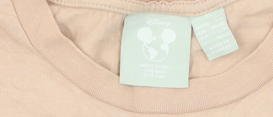 Disney Women's XS Beige Cartoon T-Shirt