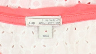 Gap Women's Pink Lace Blouse, Size M, Casual Wear