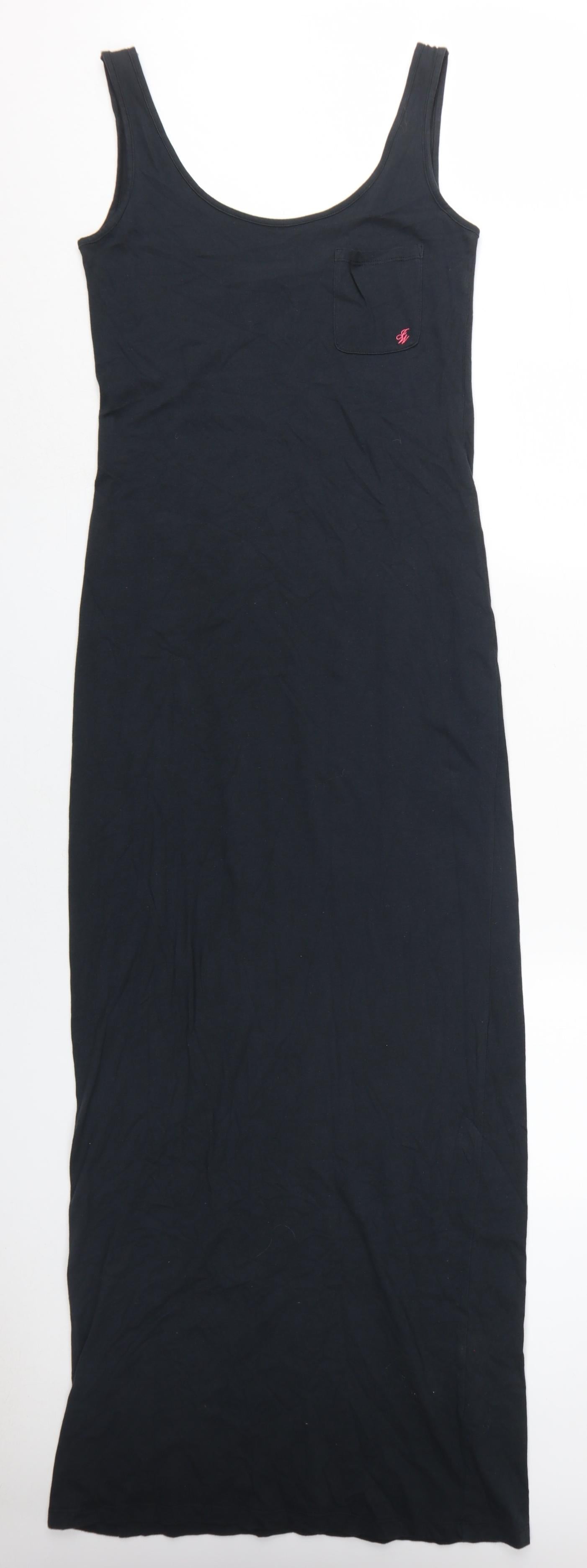 Jack Wills Women’s Black Long Tank Dress Size 8
