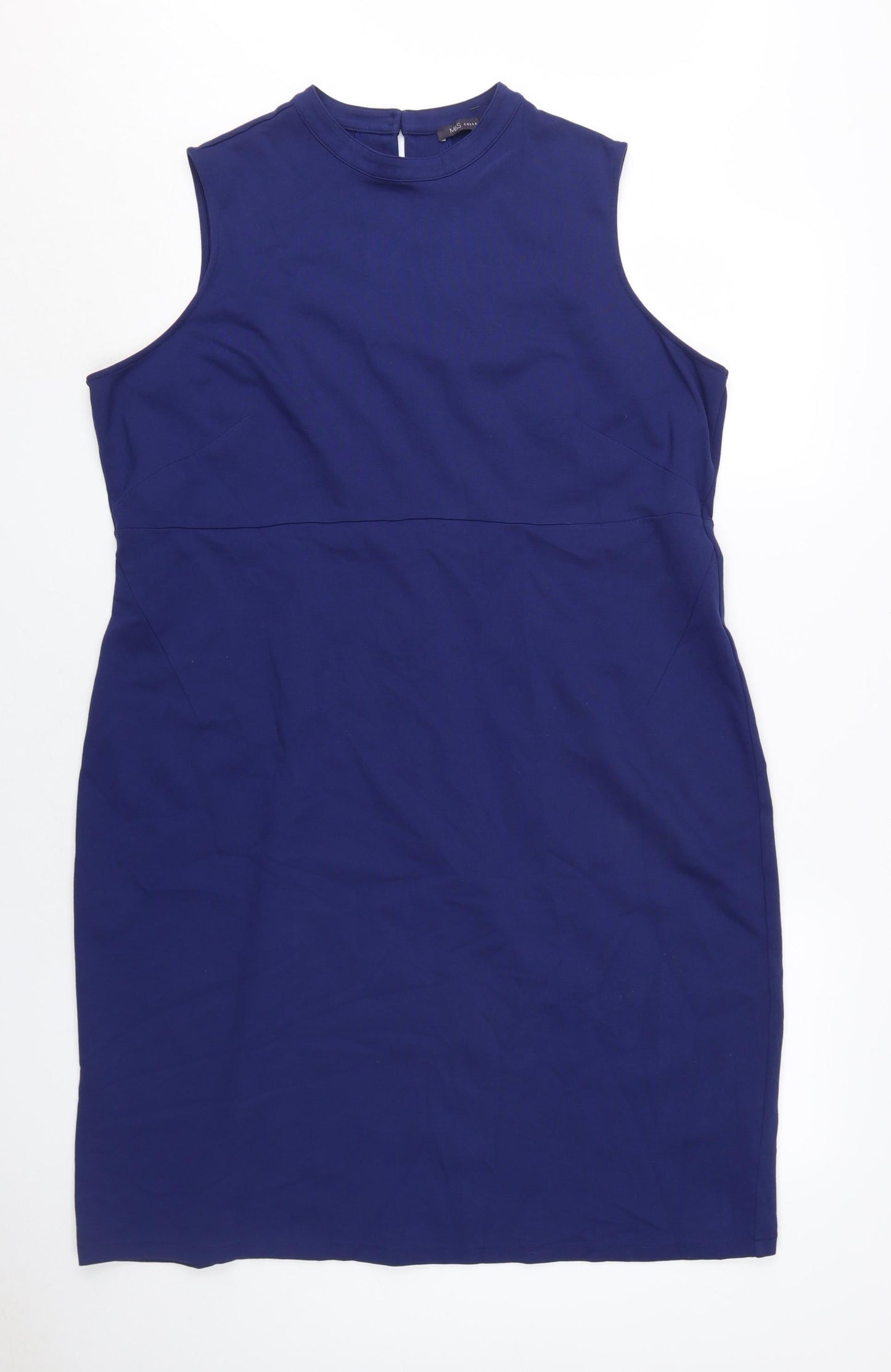 Marks and Spencer Women's Blue Sheath Dress UK 22