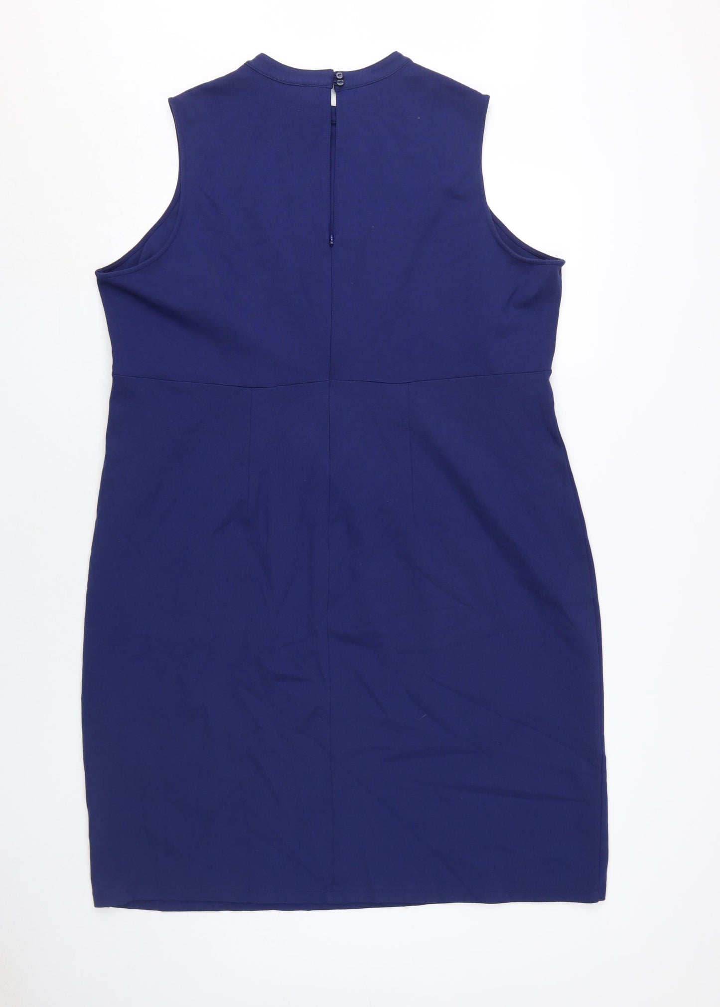 Marks and Spencer Women's Blue Sheath Dress UK 22