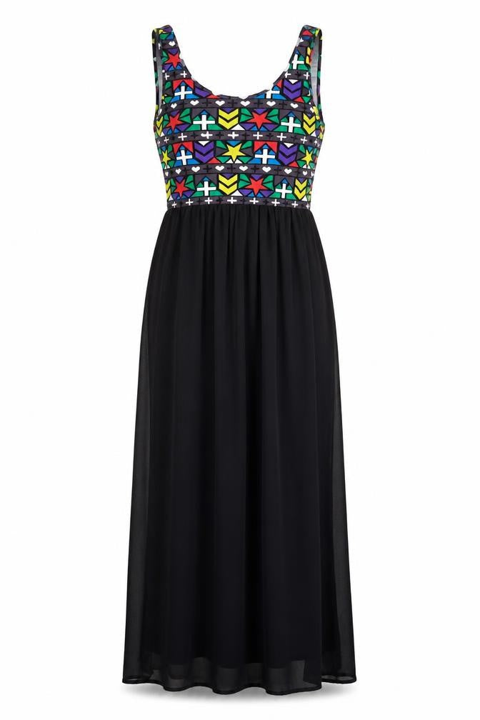 Divided H&M Women's Multicoloured Maxi Dress, Size 8