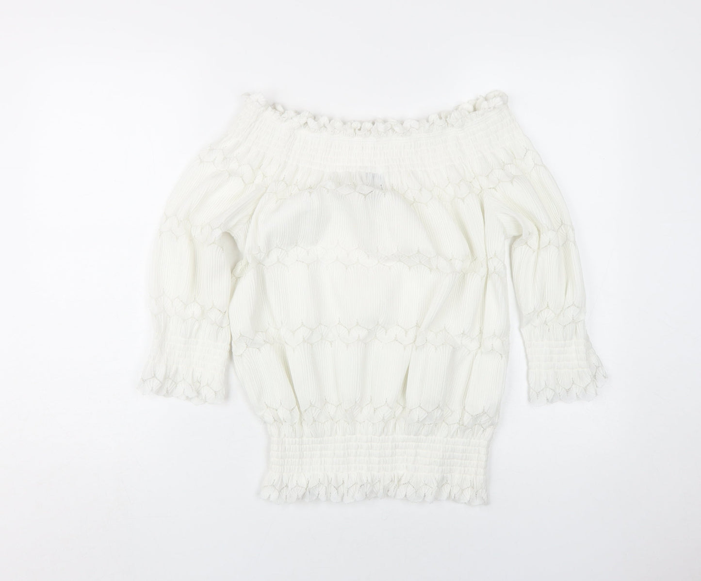 River Island Women's White Off Shoulder Blouse