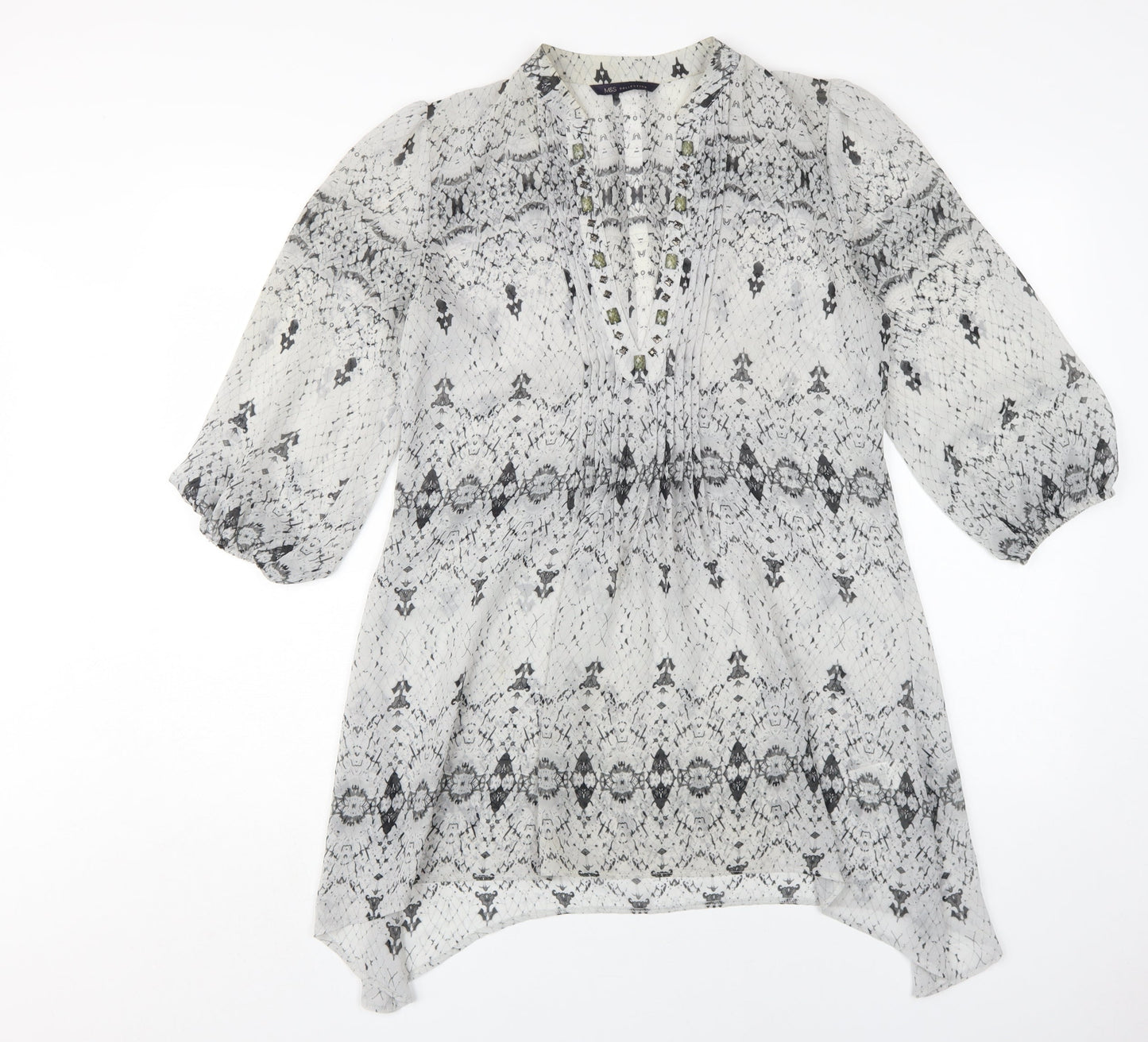 Marks & Spencer Women's Grey Blouson Dress 10