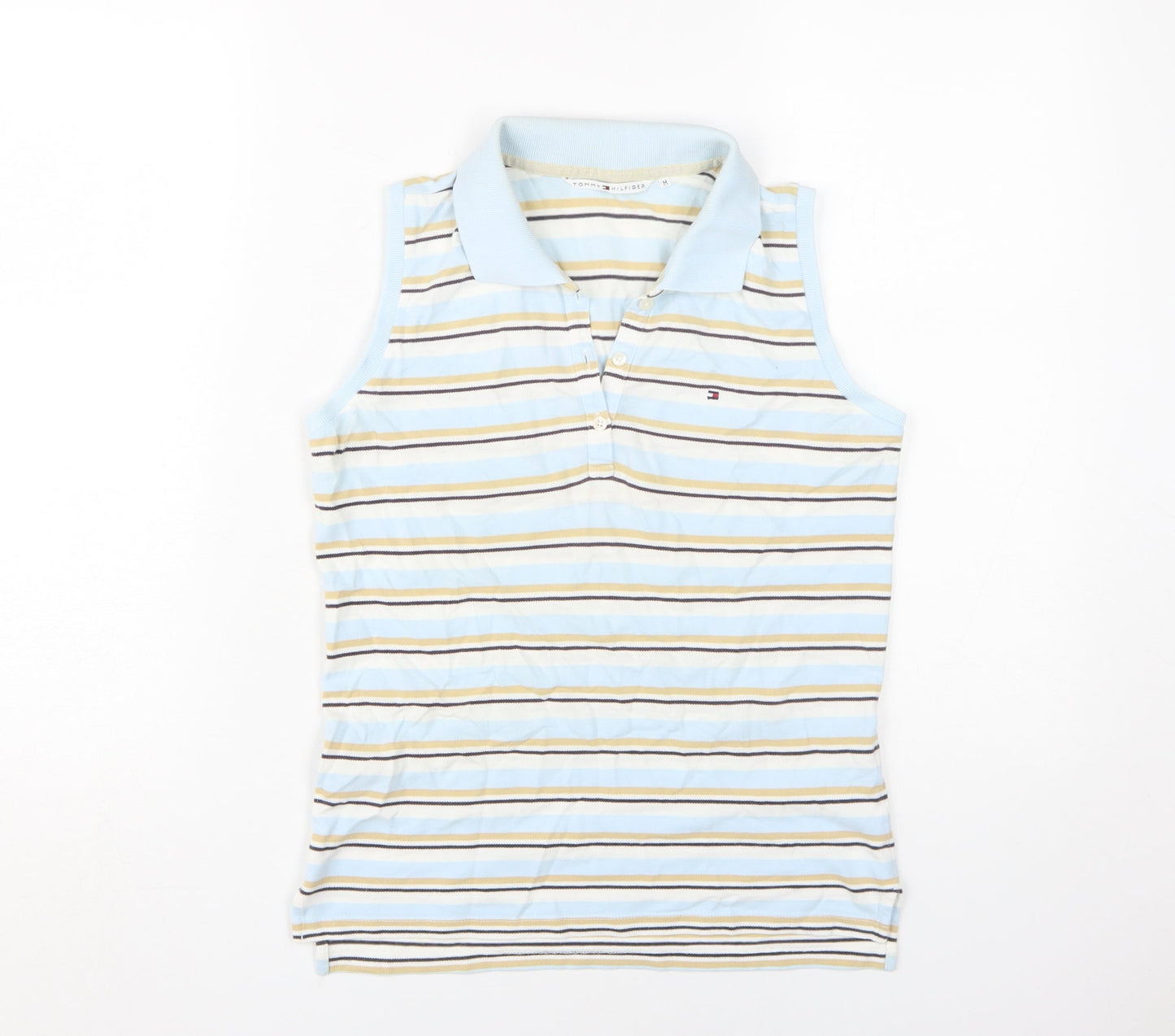 Tommy Hilfiger Women's Multicoloured Striped Polo M