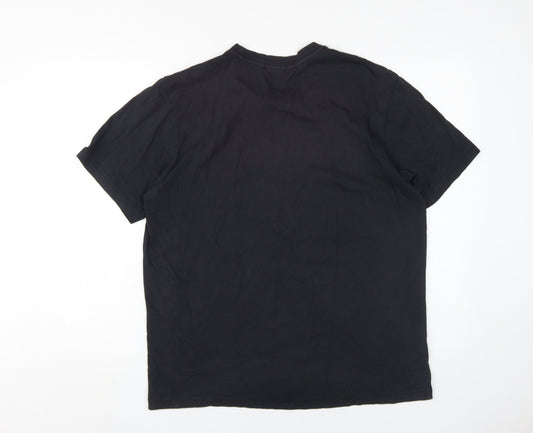 Adidas Men's Black Logo T-Shirt, Size L - Iconic Style!
