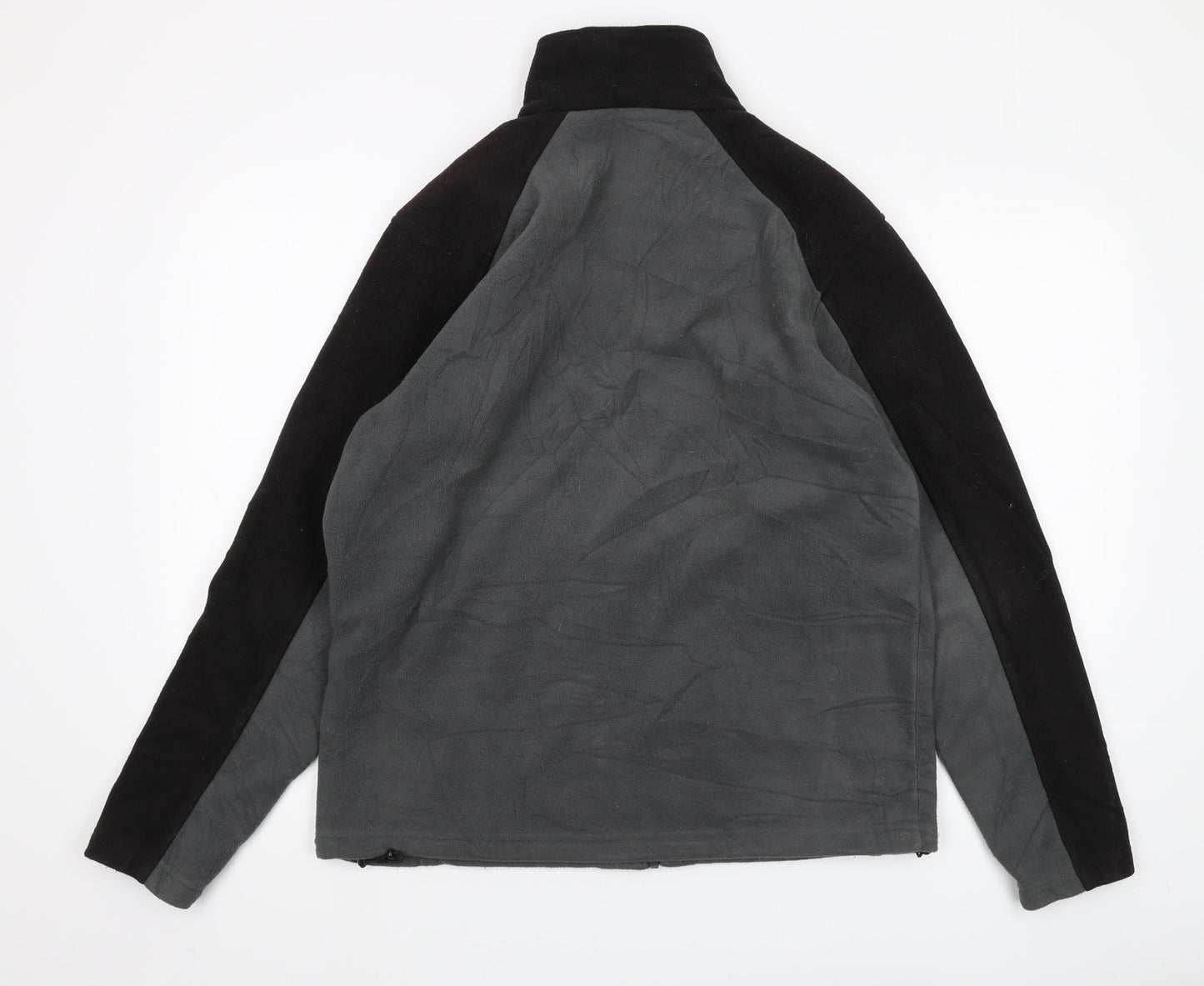 Regatta Men's Grey/Black Fleece Jacket Size M Casual