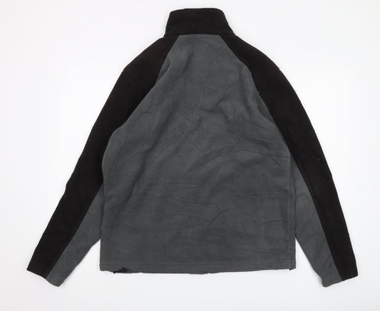 Regatta Men's Grey/Black Fleece Jacket Size M Casual