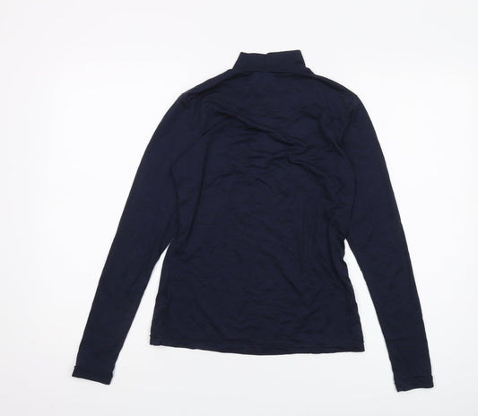 Mountain Warehouse Women's Black Mock Neck Top Size 10