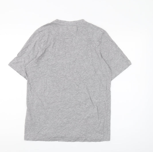 Kappa Men's Grey Logo T-Shirt Medium