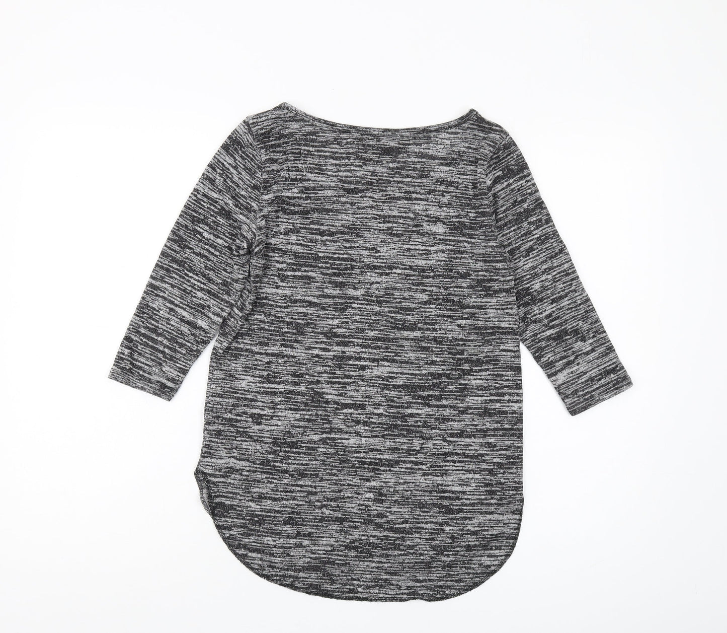 Hollister Women's Grey Knit T-Shirt Size S, Casual Top