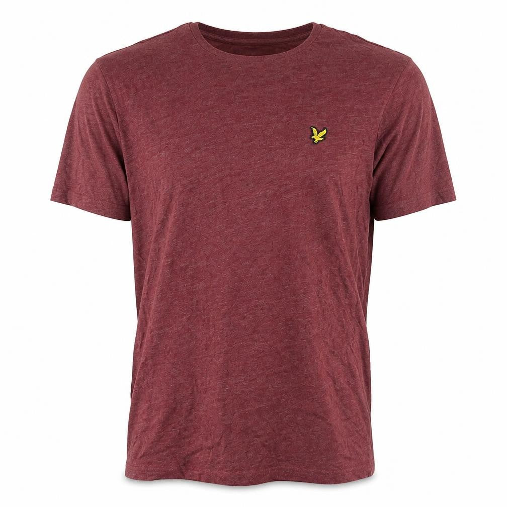 Mens UK Size L Lyle & Scott Red  Cotton Blend T-Shirt