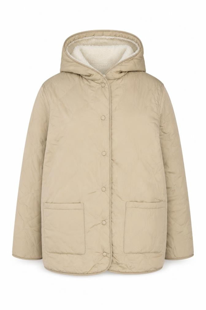 Marks & Spencer Women's Beige Hooded Jacket Size 12