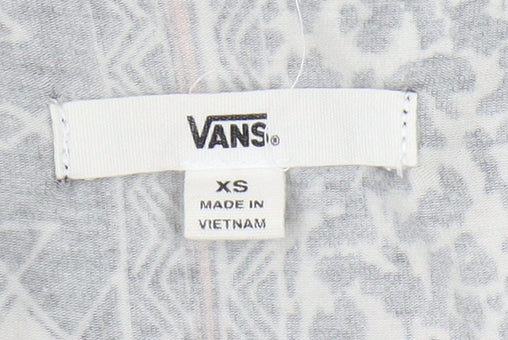 Vans Women's Black Geometric A-Line Dress XS