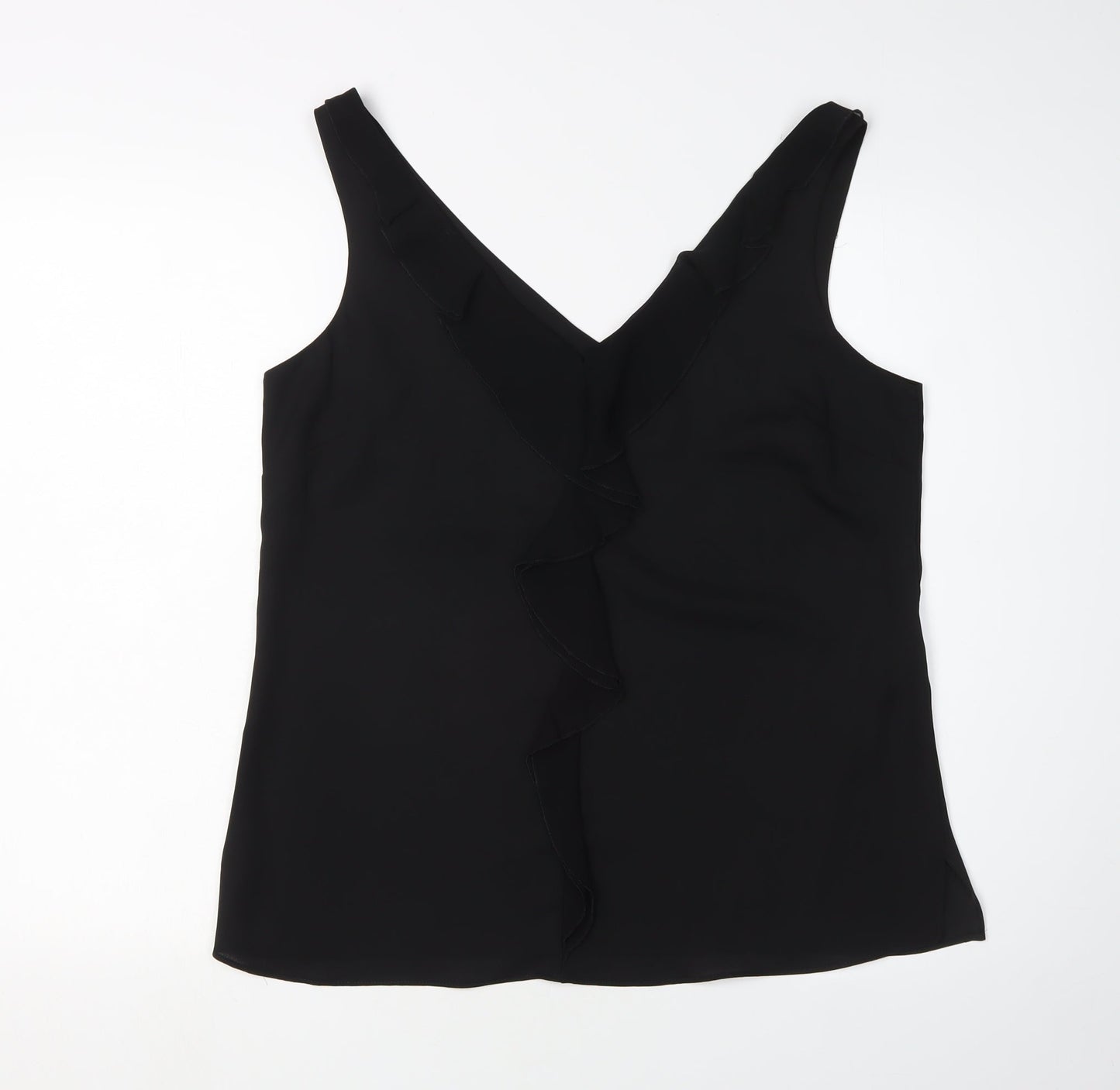 Wallis Women's Black Wrap Blouse - UK 12, Casual