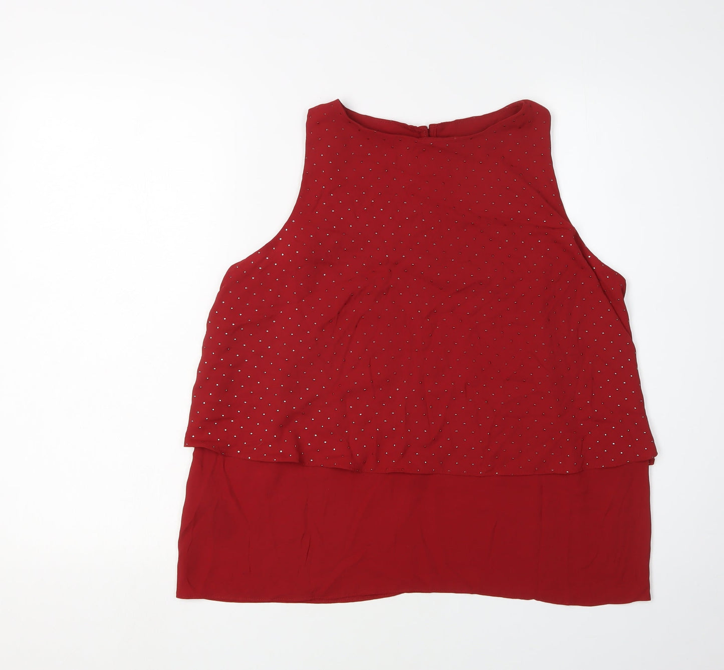 Next Women's Red Sleeveless Tank Top Size 14