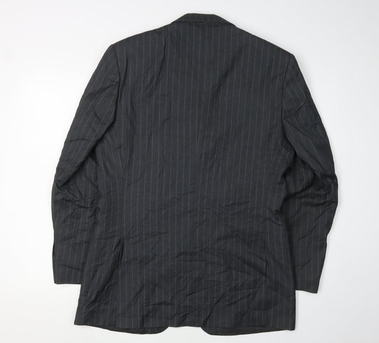 KJ Men's Black Regular Fit Blazer 40R