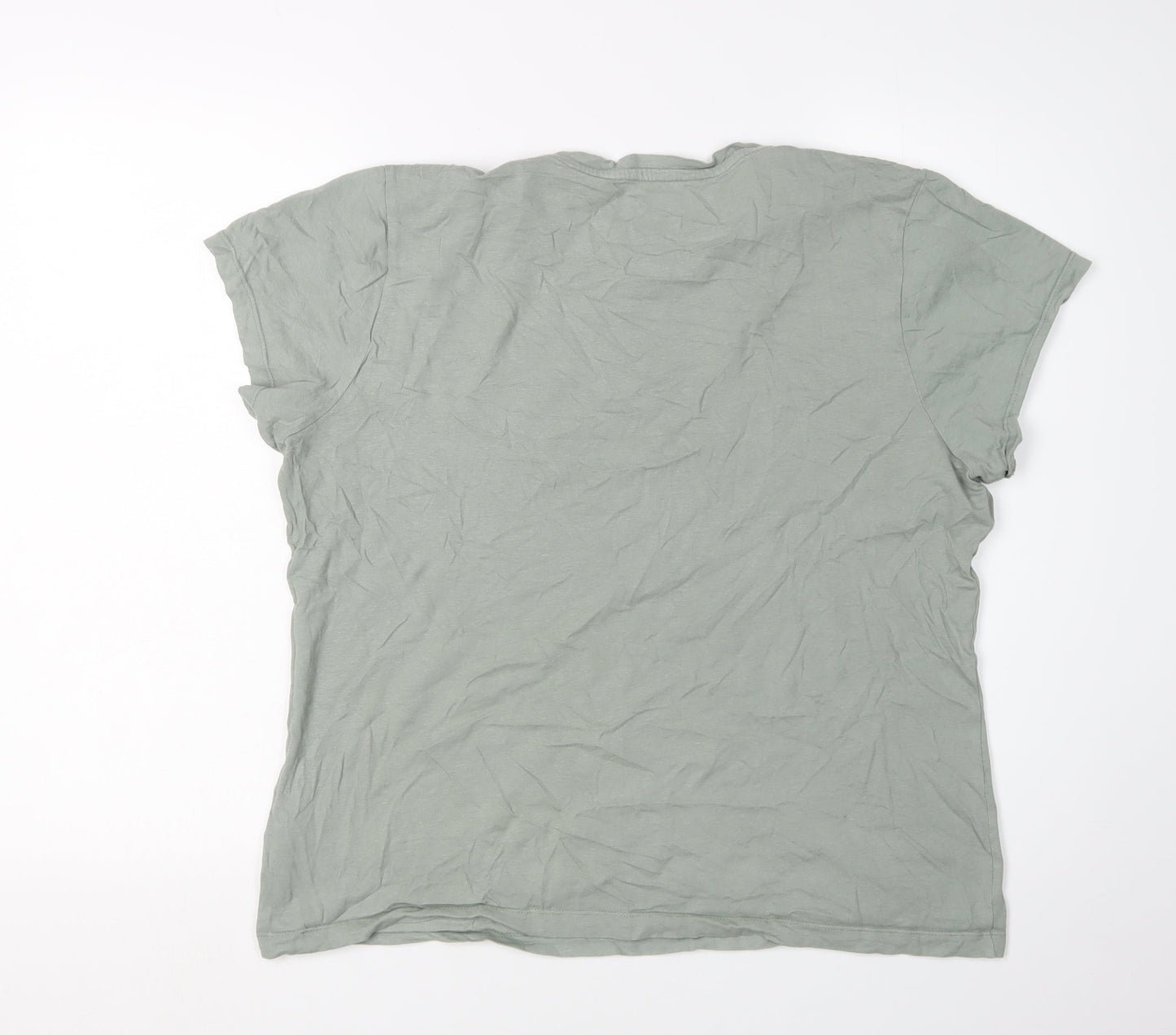 Disney Unisex Green Mickey & Minnie T-Shirt, M, Crew Neck