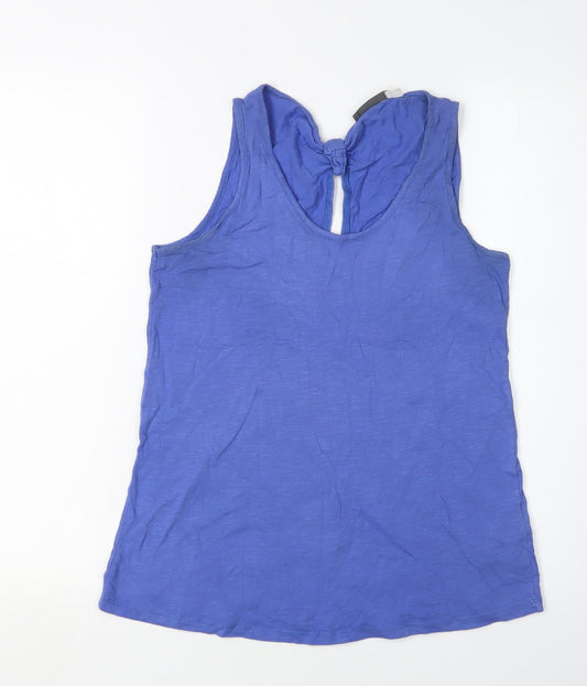 Mint Velvet Women's Blue XS Basic Tank with Bow Accent