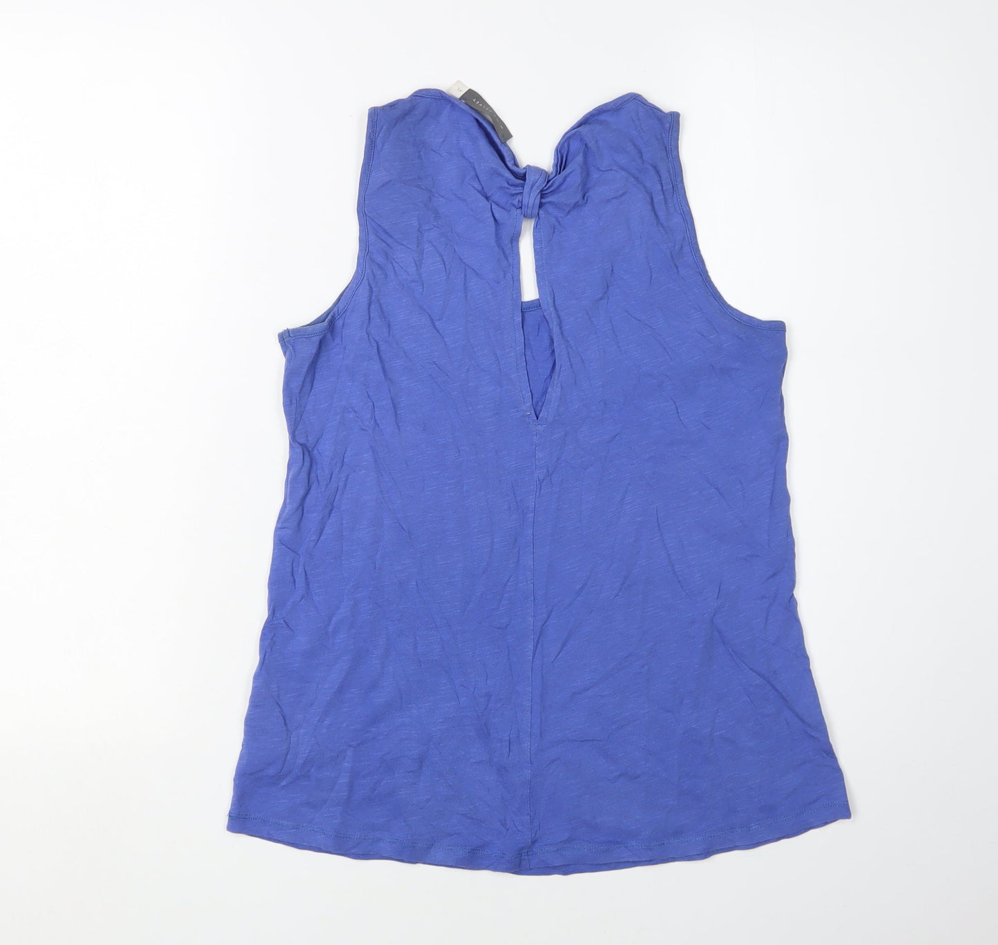 Mint Velvet Women's Blue XS Basic Tank with Bow Accent