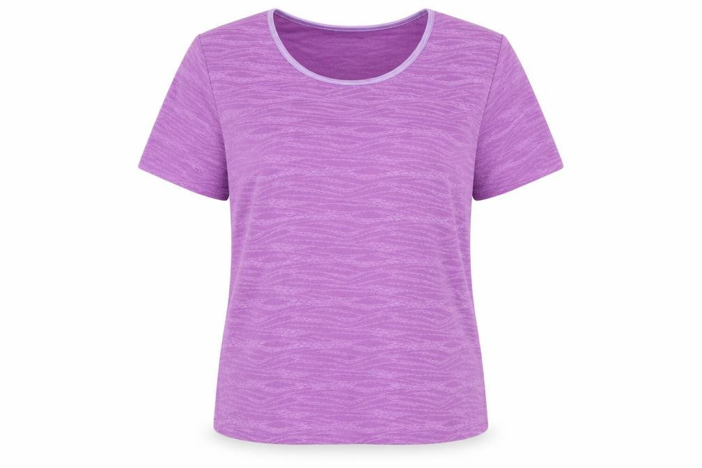 Front view of Purple Honor Millburn Women's Basic T-Shirt L