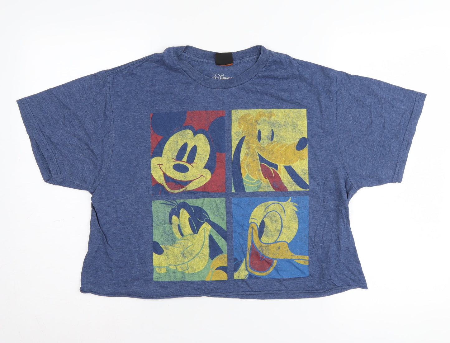 Disney Unisex Blue Classic Graphic T-Shirt in Large