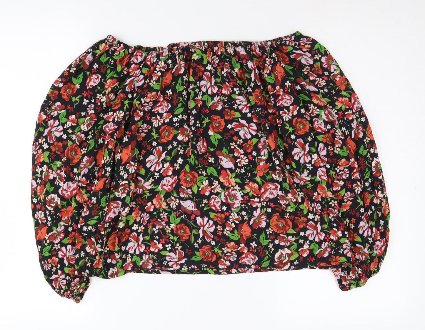 Zara Women's Floral Multicoloured Tunic Blouse, S