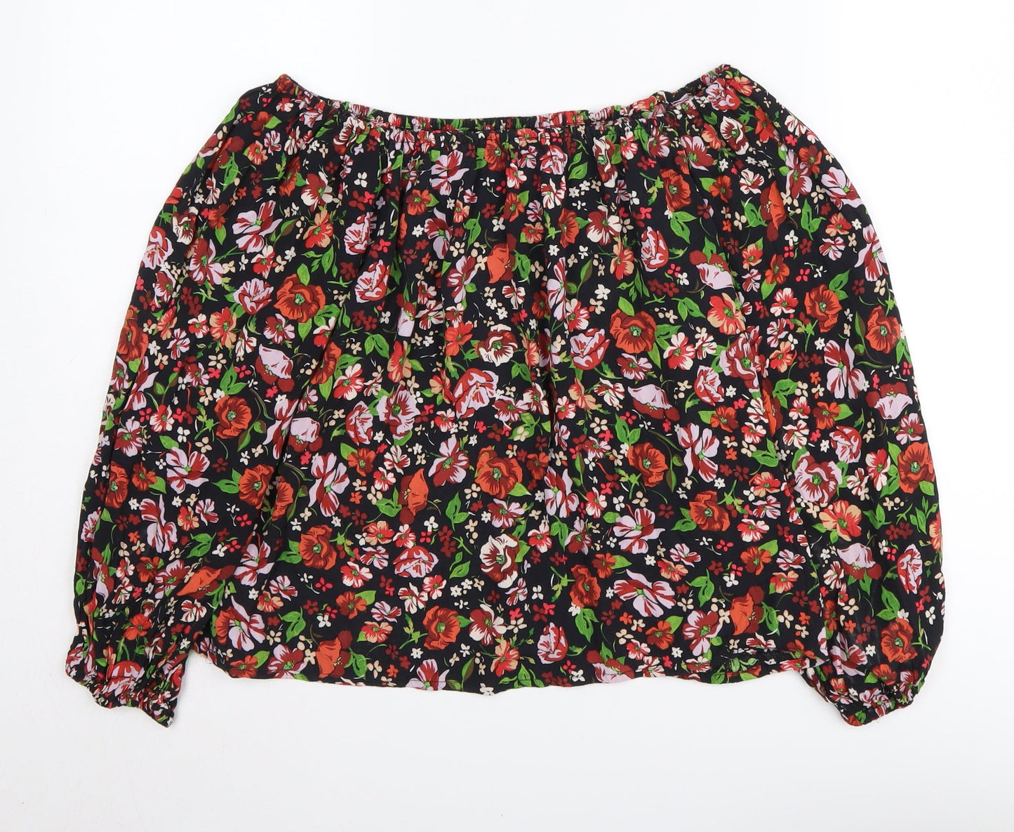 Zara Women's Floral Multicoloured Tunic Blouse, S