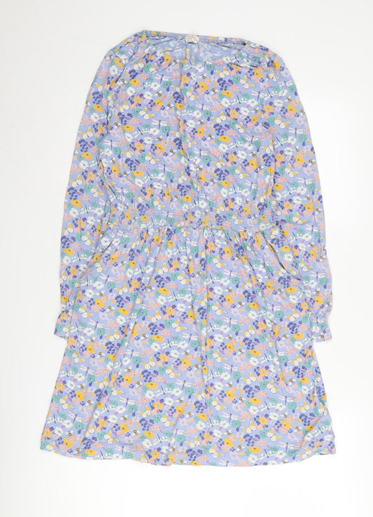 FatFace Girls Multicoloured Floral Knee Length Dress 12-13 Years