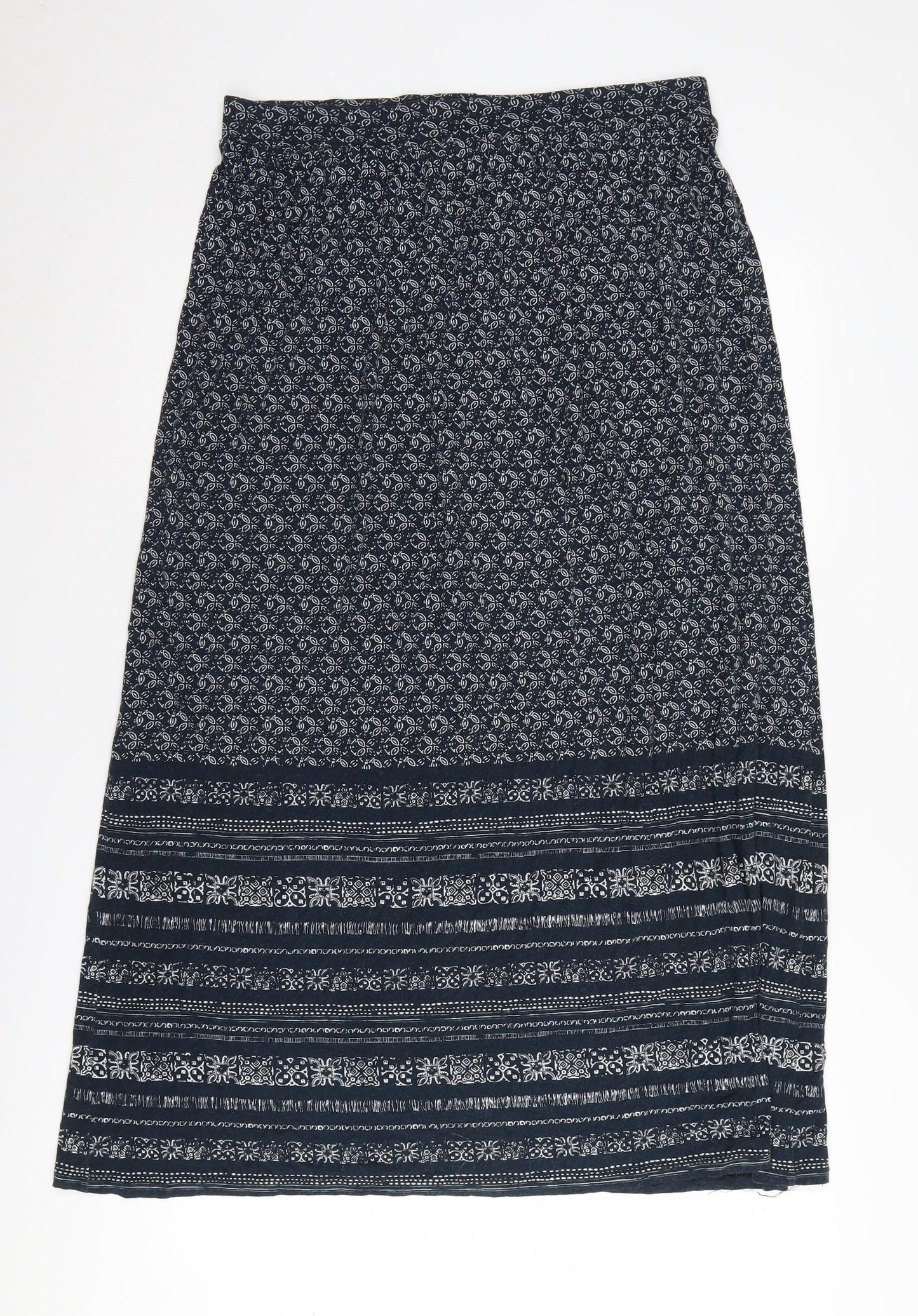 Marks and Spencer Women's Black Geometric Midi Skirt