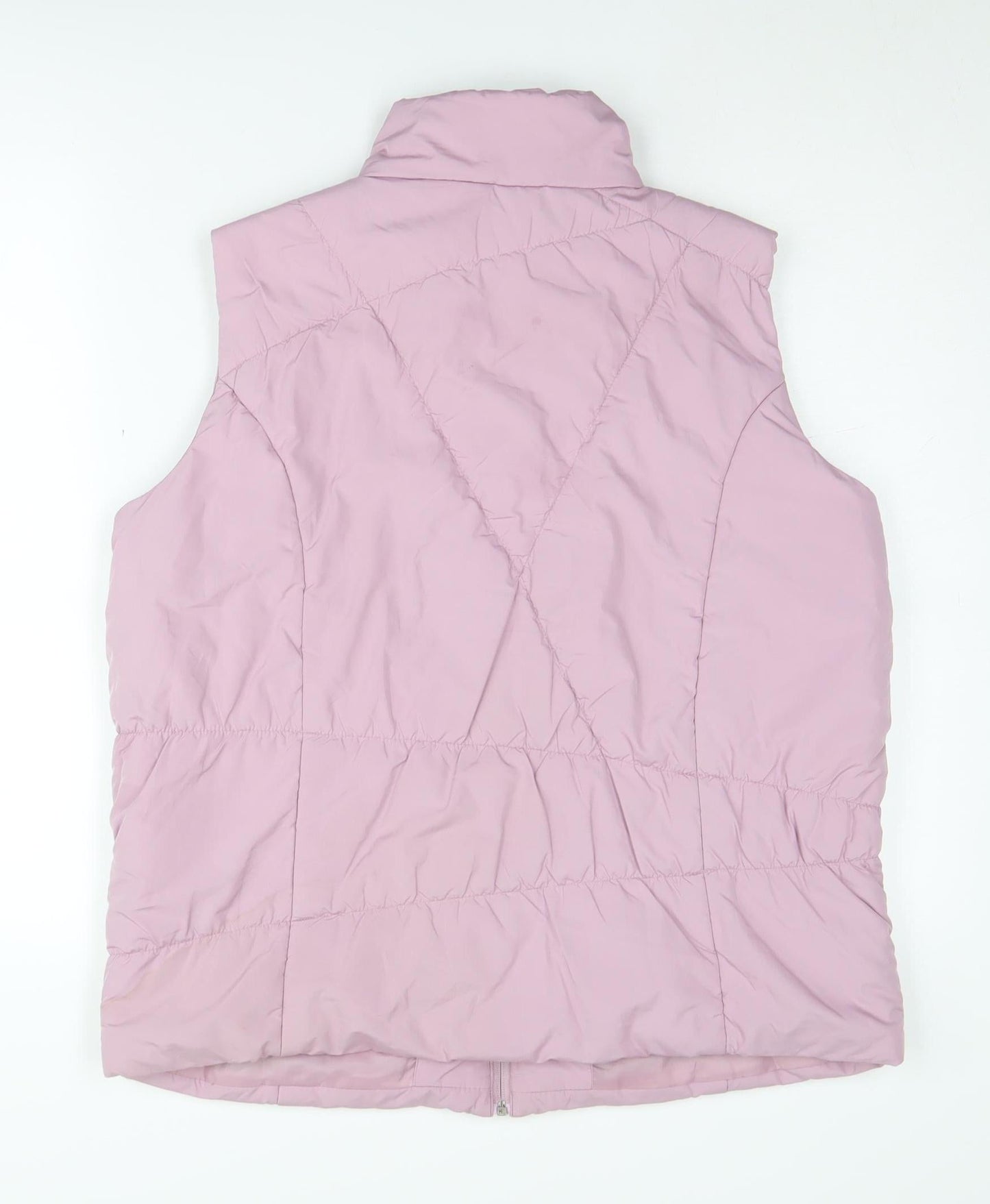 Bonmarché Women's Pink Sleeveless Puffer Waistcoat M