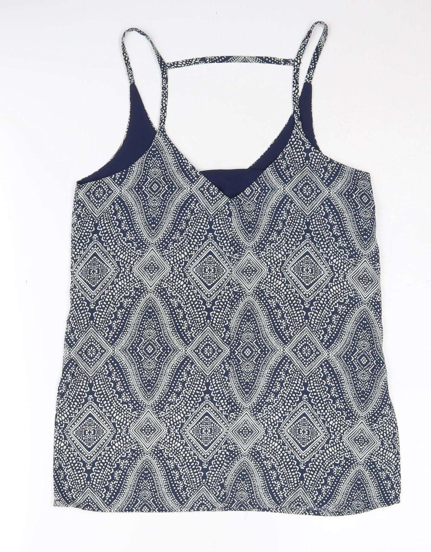 H&M Women's Geometric Camisole Tank, Size 4