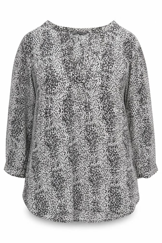 Marks and Spencer Women's Black Animal Print Blouse