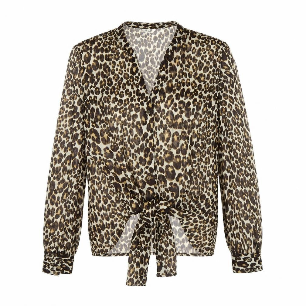 Next Women's Leopard Print Wrap Blouse Size 10