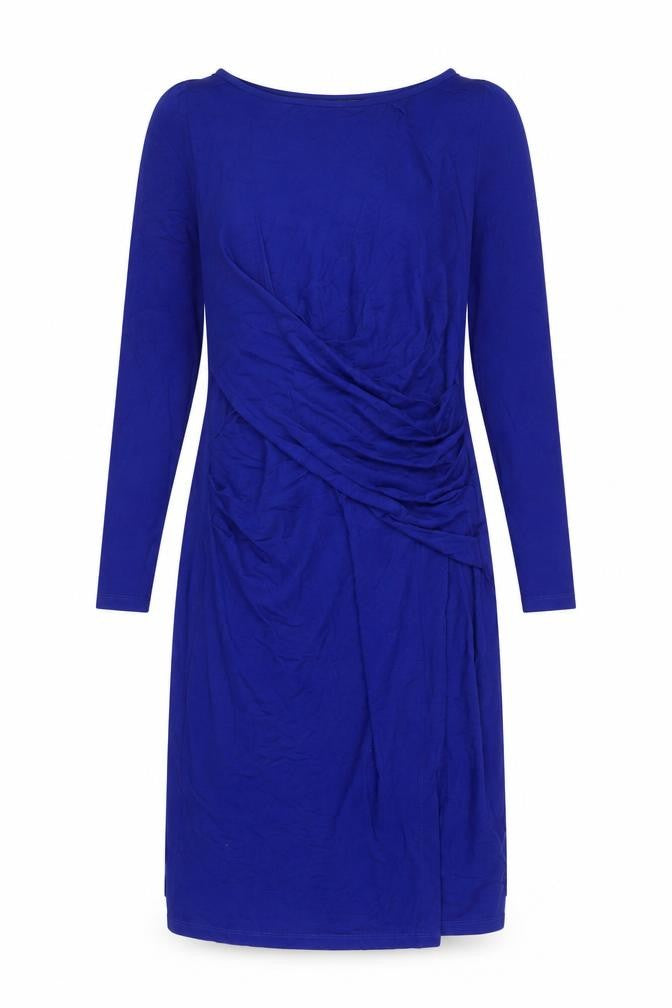 Front view of French Connection Women's Blue Sheath Dress, size 14