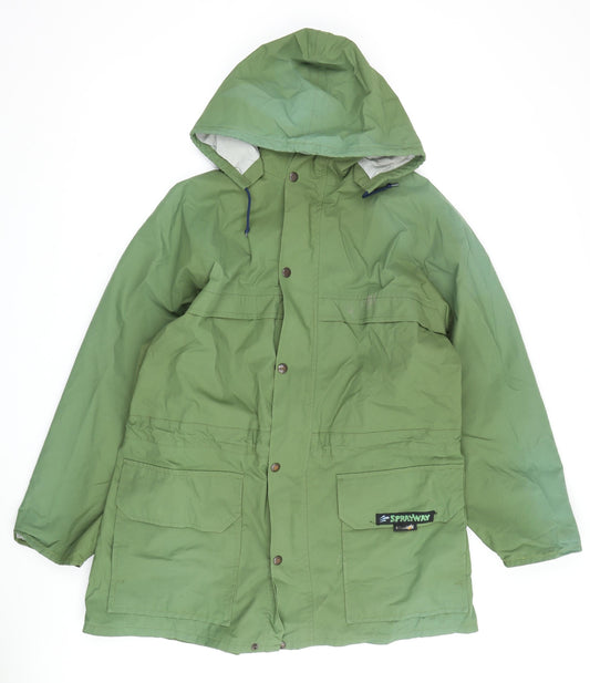 Sprayway Men's Green Waterproof Parka, Size L