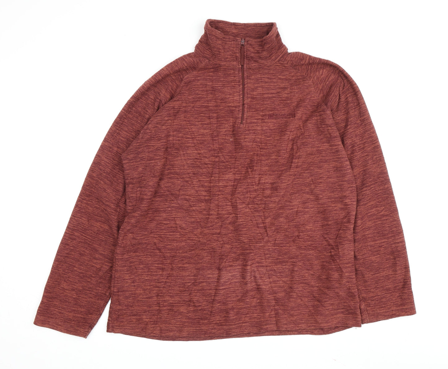 Mountain Warehouse Men's Red 1/2 Zip Fleece Sweatshirt M