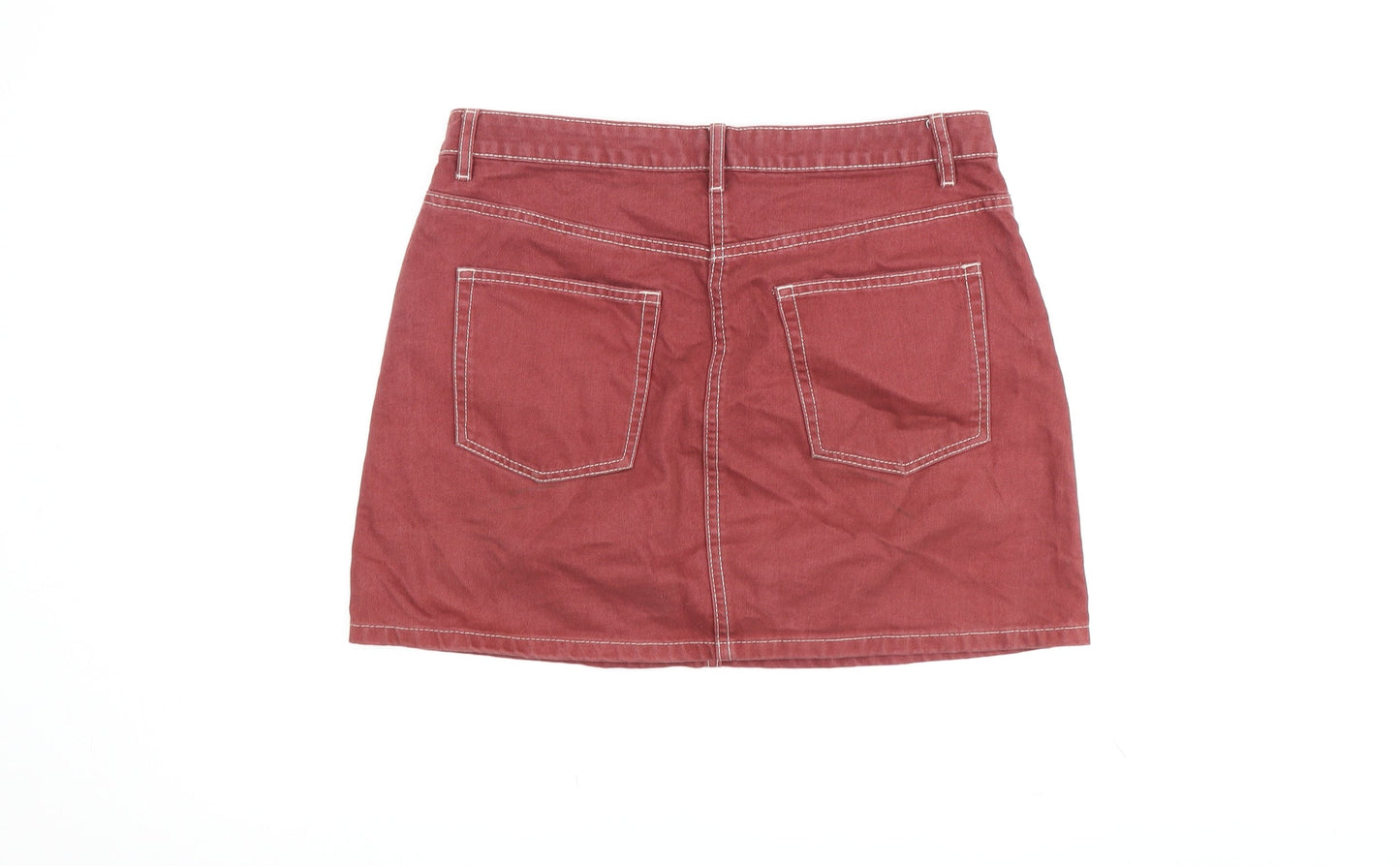 Divider Women's Brown Denim Short Skirt Size 12 Casual