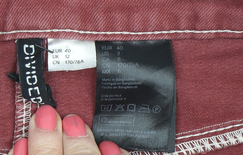 Divider Women's Brown Denim Short Skirt Size 12 Casual
