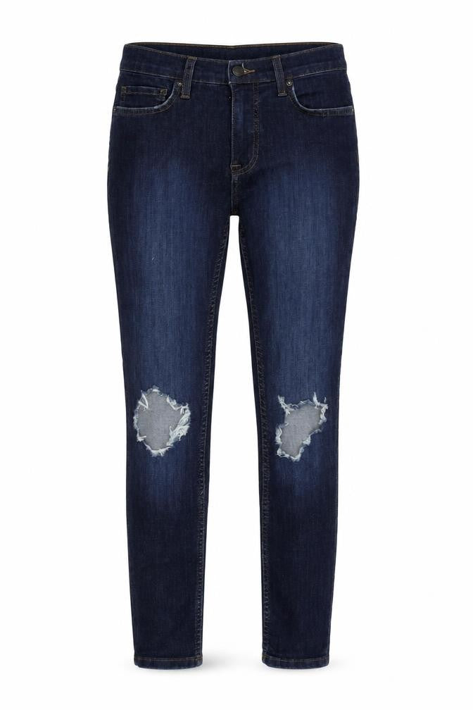 Front view of Free People Women's Blue Skinny Jeans, size 9 Slim